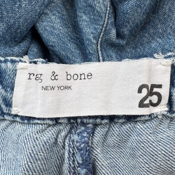 Rag & Bone Ultra Featherweight Logan Wide-Leg Beach Pants Denim Blue 25 - Picture 8 of 10